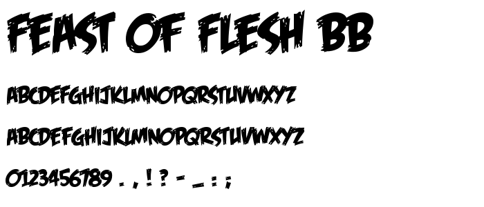 Feast of Flesh BB font